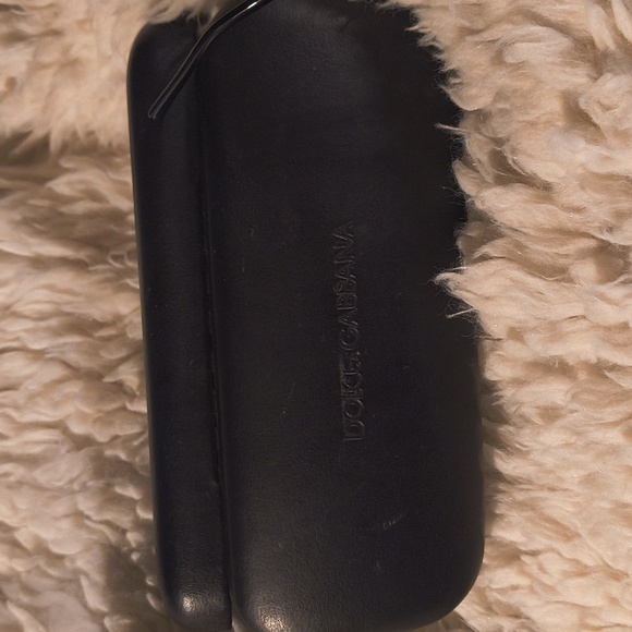 Dolce & Gabbana Sleek Sexy Baddie Office Bae Black Glasses with Case - Picture 6 of 7